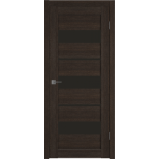 Дверь межкомнатная ВФД Атум X23 Венге, стекло черное "Лакобель черный"